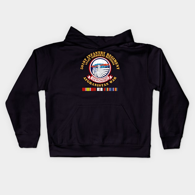 501st Infantry Regiment w AFGHAN SVC Kids Hoodie by twix123844